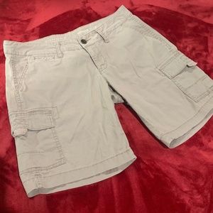 Tan cargo shorts